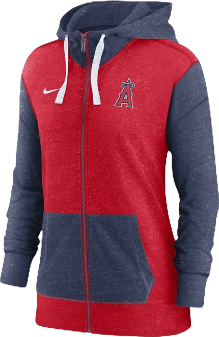 Women's  Red Los Angeles Angels Full-Zip Hoodie