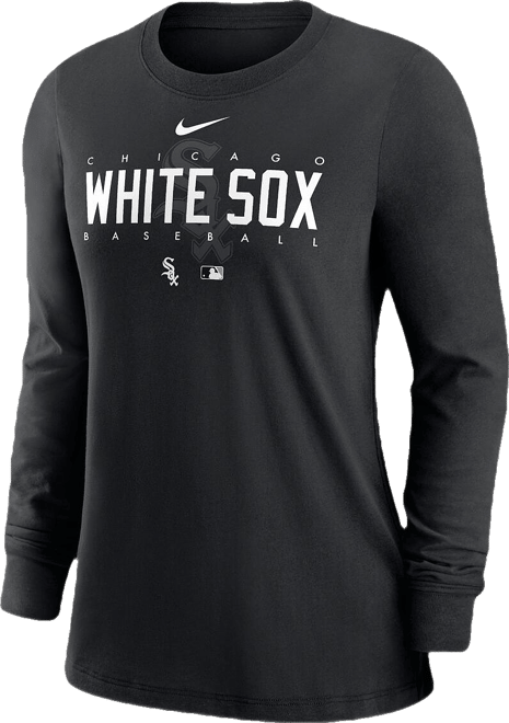 Women's  Black Chicago White Sox Authentic Collection Legend Performance Long Sleeve T-shirt