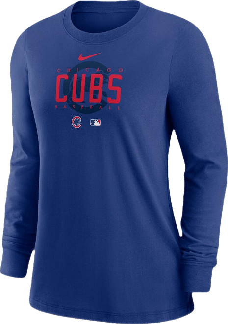Women's  Royal Chicago Cubs Authentic Collection Legend Performance Long Sleeve T-shirt