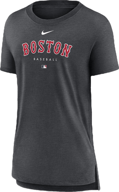 Women's  Heather Charcoal Boston Red Sox Authentic Collection Early Work Tri-Blend T-shirt