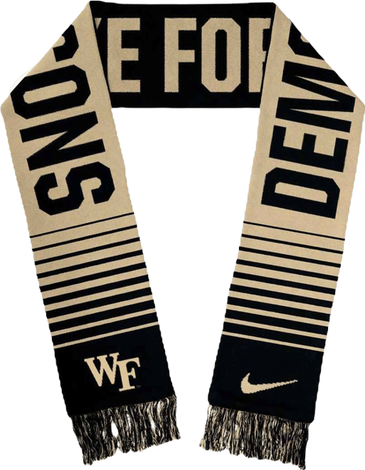 Men's and Women's  Wake Forest Demon Deacons Rivalry Local Verbiage Scarf