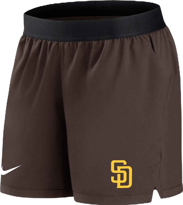 Women's  Brown San Diego Padres Authentic Collection Team Performance Shorts