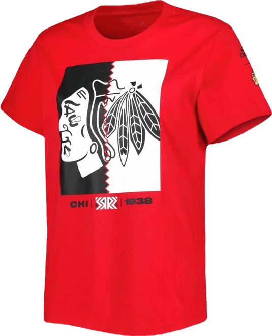 Women's  Red Chicago Blackhawks Reverse Retro Fresh T-shirt