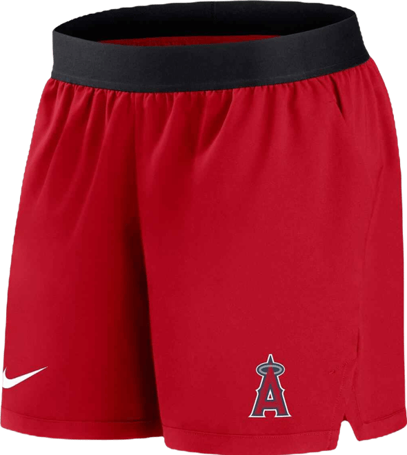 Women's  Red Los Angeles Angels Authentic Collection Team Performance Shorts