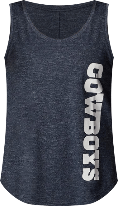 Women's  Navy Dallas Cowboys Cades Cape Omni-Wick Tri-Blend Tank Top