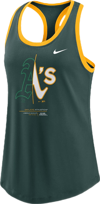 Women's  Green Oakland Athletics Tech Tank Top
