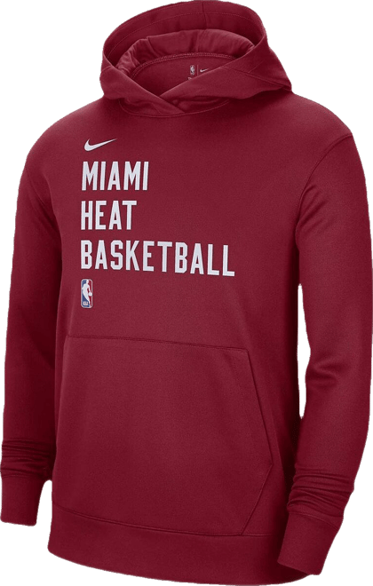 Men's and Women's  Red Miami Heat 2023/24 Performance Spotlight On-Court Practice Pullover Hoodie