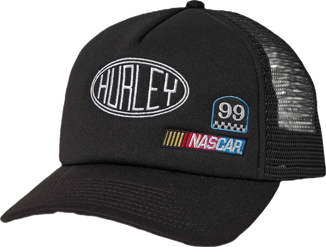 Women's  Black Nascar Foam Trucker Snapback Hat