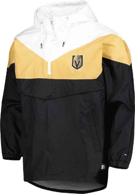 Women's  Black, Gold Vegas Golden Knights Staci Half-Zip Windbreaker Jacket