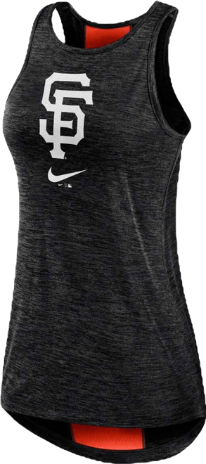 Women's  Black San Francisco Giants Right Mix High Neck Tank Top