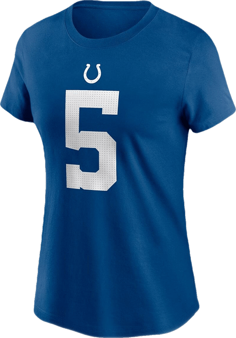 Women's  Anthony Richardson Royal Indianapolis Colts 2023 Nfl Draft First Round Pick Player Name and Number T-shirt