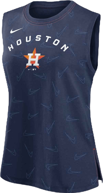 Women's  Navy Houston Astros Muscle Play Tank Top