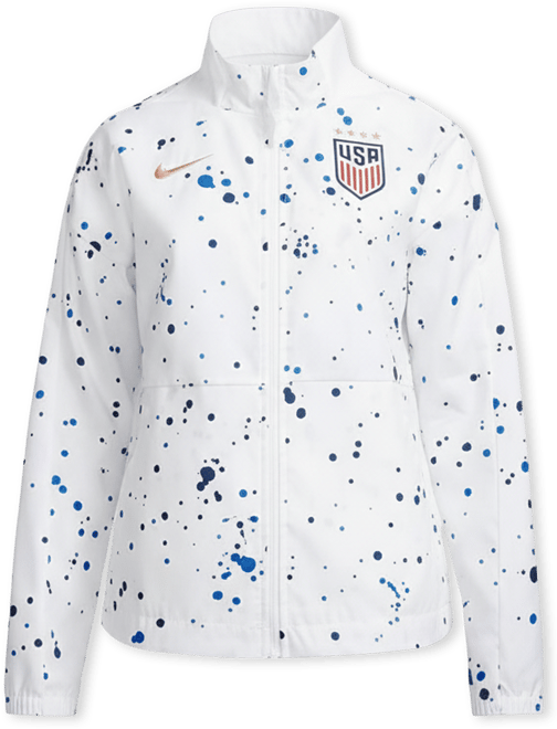 Women's  White Uswnt Team Anthem Performance Full-Zip Jacket