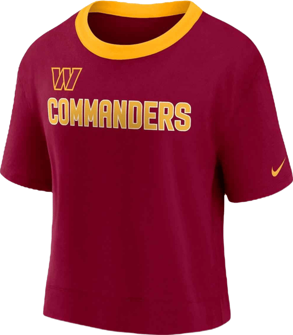 Women's  Burgundy Washington Commanders High Hip Fashion Cropped Top