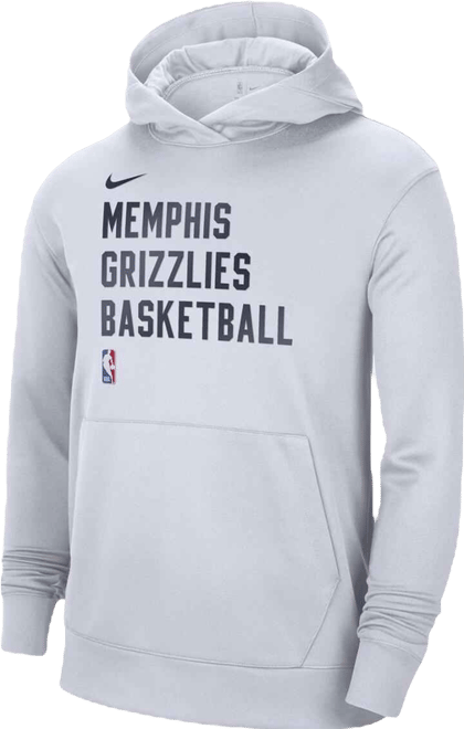 Men's and Women's  White Memphis Grizzlies 2023/24 Performance Spotlight On-Court Practice Pullover Hoodie