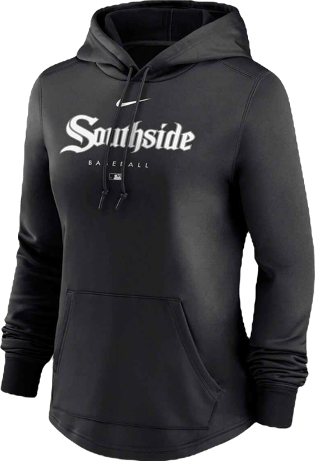 Women's  Black Chicago White Sox City Connect Pregame Performance Pullover Hoodie