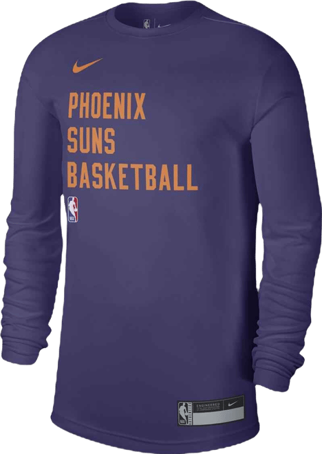 Men's and Women's  Purple Phoenix Suns 2023 Legend On-Court Practice long sleeve