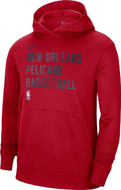 Men's and Women's  Red New Orleans Pelicans 2023/24 Performance Spotlight On-Court Practice Pullover Hoodie
