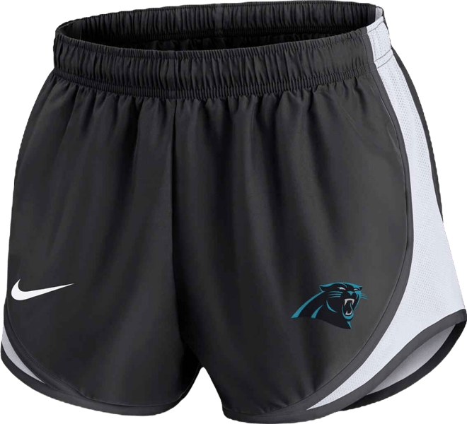 Women's  Black Carolina Panthers Performance Tempo Shorts