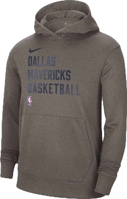 Men's and Women's  Olive Gray Dallas Mavericks 2023/24 Performance Spotlight On-Court Practice Pullover Hoodie