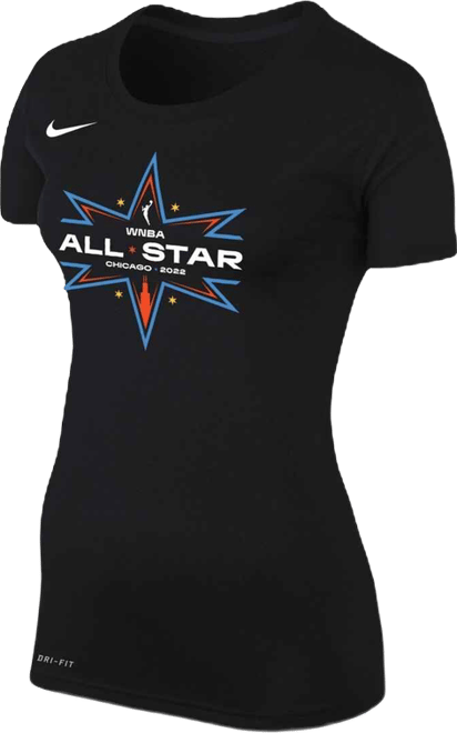 Women's  Black 2022 Wnba All-Star Game Logo Legend Performance T-shirt
