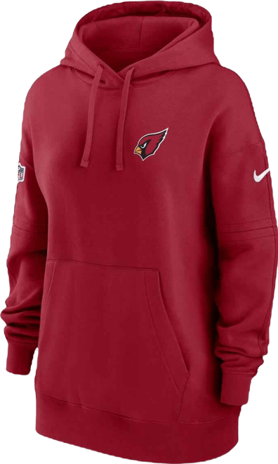 Women's  Cardinal Arizona Cardinals 2023 Sideline Club Fleece Pullover Hoodie