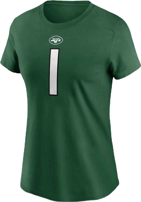 Women's  Sauce Gardner Green New York Jets Player Name and Number T-shirt