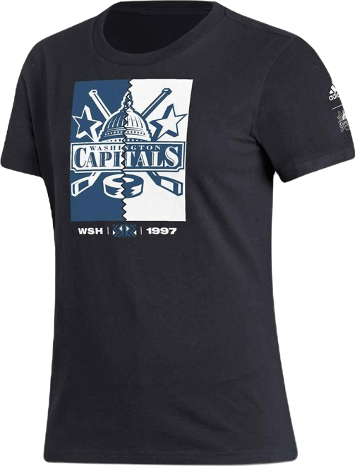 Women's  Black Washington Capitals Reverse Retro 2.0 Playmaker T-shirt