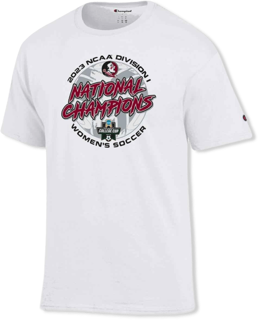Men's and Women's  White Florida State Seminoles 2023 Ncaa Women's Soccer National s Locker Room T-shirt