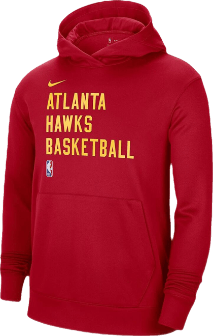 Men's and Women's  Red Atlanta Hawks 2023/24 Performance Spotlight On-Court Practice Pullover Hoodie