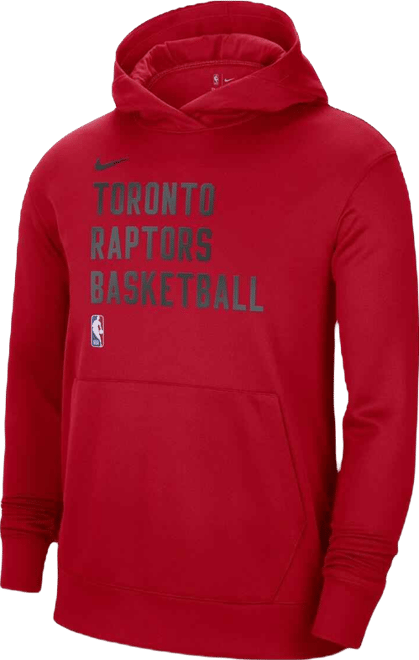 Men's and Women's  Red Toronto Raptors 2023/24 Performance Spotlight On-Court Practice Pullover Hoodie
