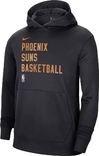 Men's and Women's  Black Phoenix Suns 2023/24 Performance Spotlight On-Court Practice Pullover Hoodie