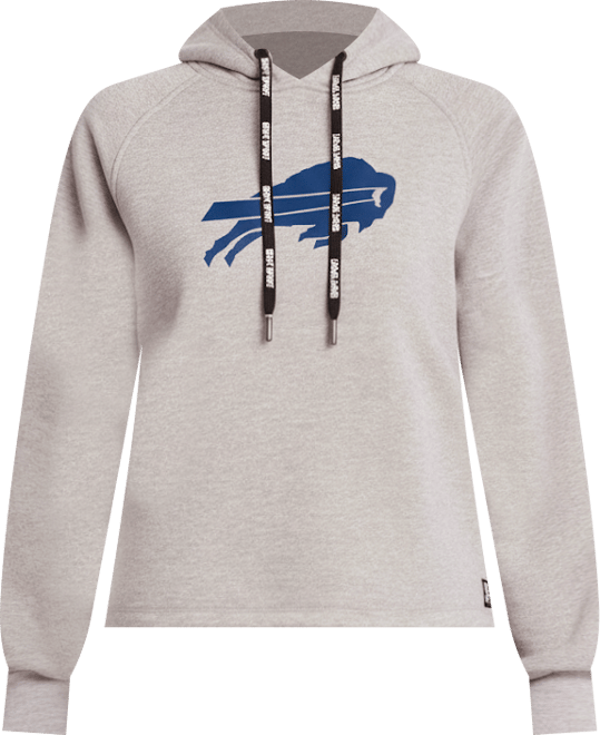 Women's  Sport Heather Gray Buffalo Bills Debbie Dolman Raglan Pullover Hoodie