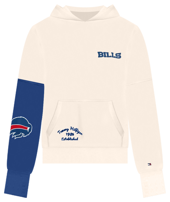 Women's  Cream, Royal Buffalo Bills Harriet Pullover Hoodie
