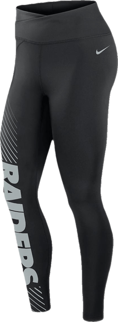 Women's  Black Las Vegas Raiders Yard Line Crossover Leggings