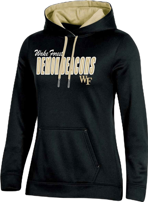 Women's  Black Wake Forest Demon Deacons Team Pullover Hoodie