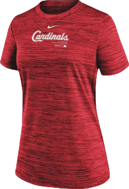 Women's  Red St. Louis Cardinals Authentic Collection Velocity Performance T-shirt