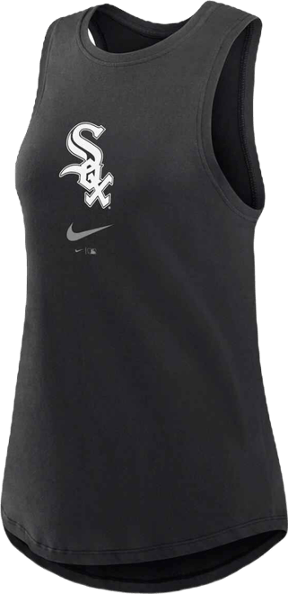 Women's  Black Chicago White Sox Legacy Icon High Neck Fashion Tank Top