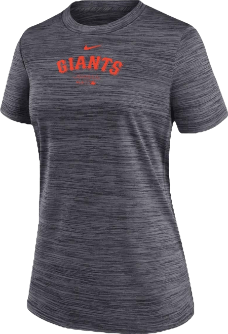 Women's  Black San Francisco Giants Authentic Collection Velocity Performance T-shirt