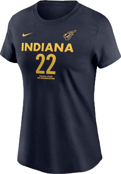 Unisex Caitlin Clark Navy Indiana Fever 2024 Wnba Draft Explorer Edition Player Name Number T-Shirt