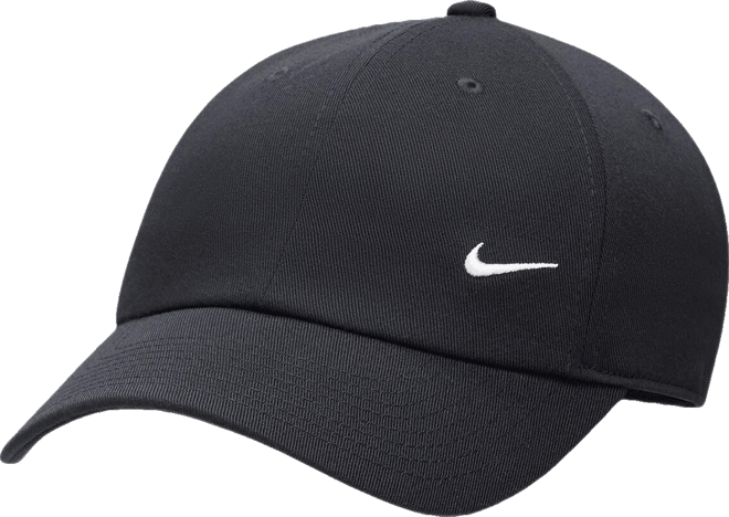 Men's and Women's Black Swoosh Club Performance Adjustable Hat