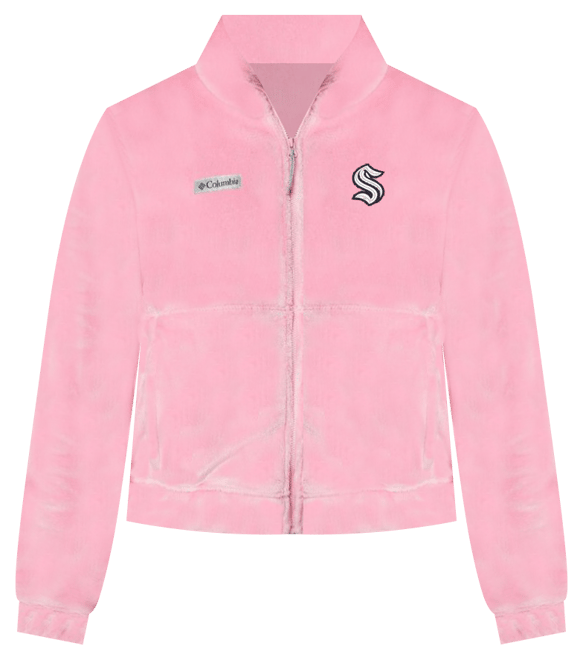 Women's Pink Seattle Kraken Fire Side Full-Zip Jacket