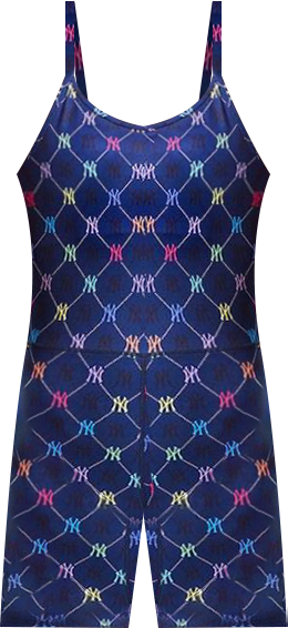 Women's Navy New York Yankees Tlc Short Bodysuit