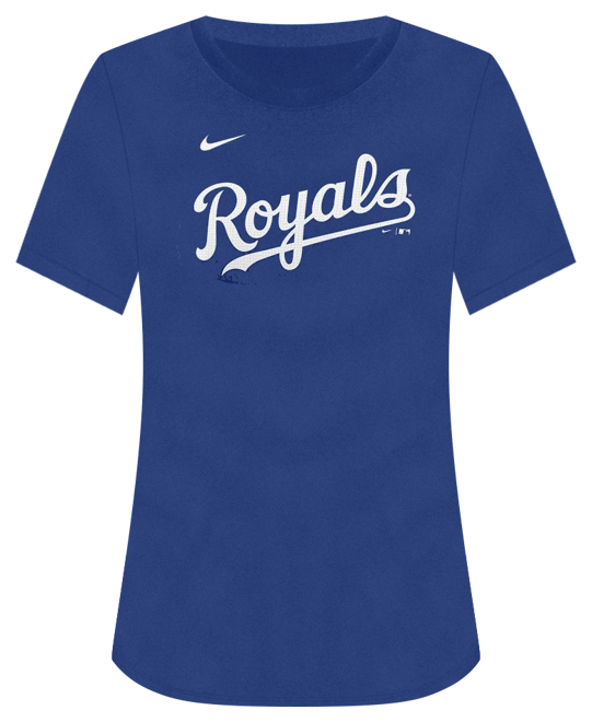 Nike Women's Royal Kansas City Royals Wordmark T-Shirt Macy's