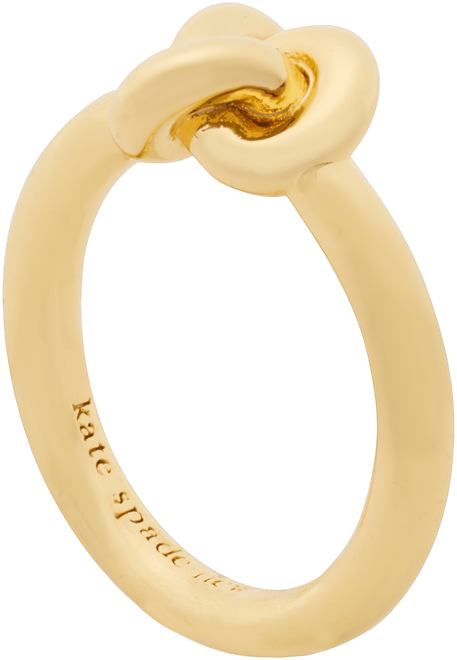 Gold-Tone Double Knot Accent Ring