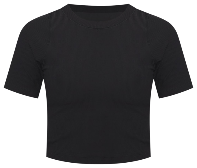 Nike Zenvy Rib เสื้อแขนสั้นผู้หญิง Dri-FIT