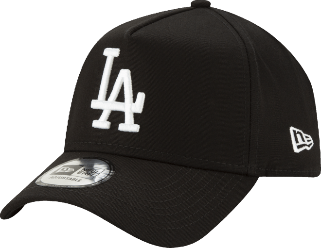 ■New Era■ MLB White On Black LA Dodgers K-Frame Ball Cap B Los Angeles Dodgers New Era MLB 9FORTY 940 Adjustable A