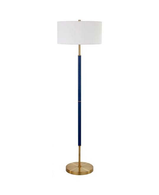61.5" Metal Simone 2-Light Floor Lamp