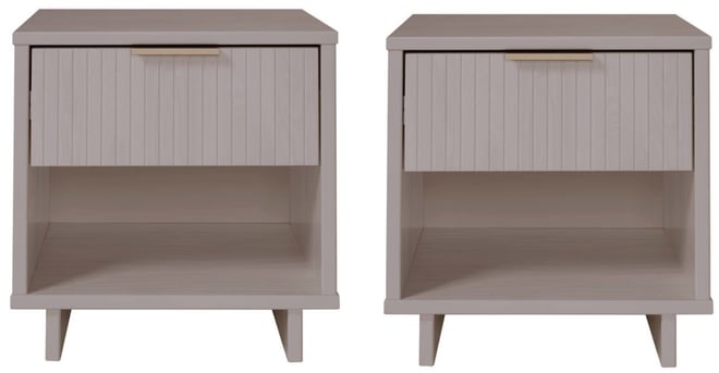 Granville 2-Piece 1-Drawer Nightstand Set