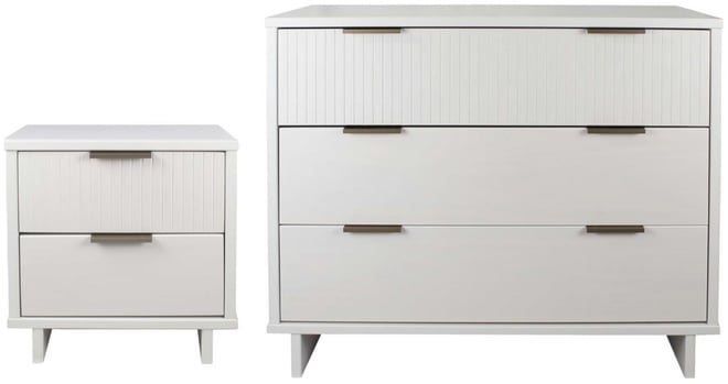 Granville 2-Piece 3-Drawer Standard Dresser and 2-Drawer Nightstand Set